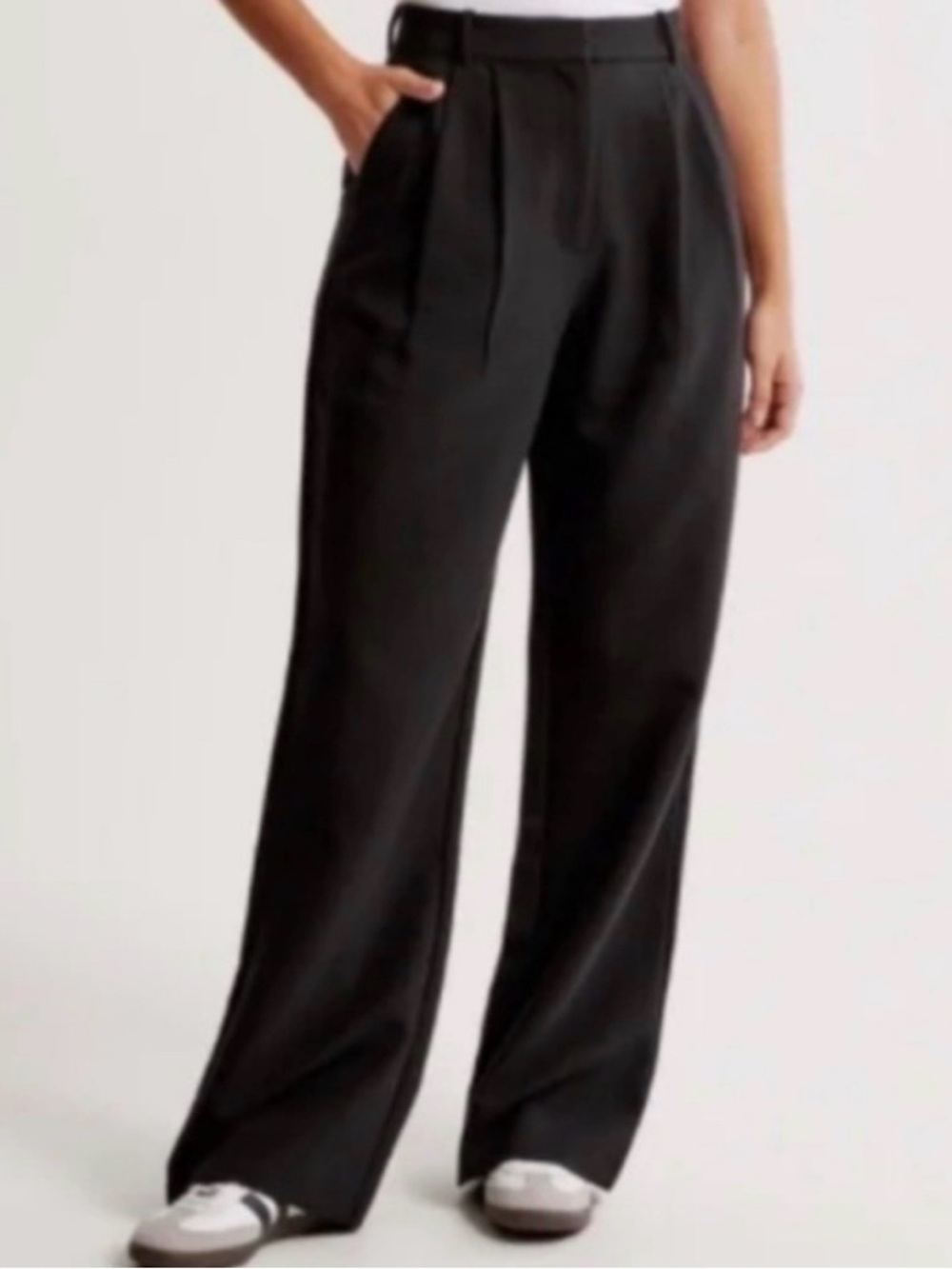Abercrombie & Fitch Sloan Black Straight Trouser Pants